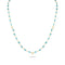Dominique Cohen oval gemstone beads delicate chain necklace, in apatite and 18k yellow gold <span class='visuallyhidden'>Call, text 323-404-2959 for shopping help.</span>